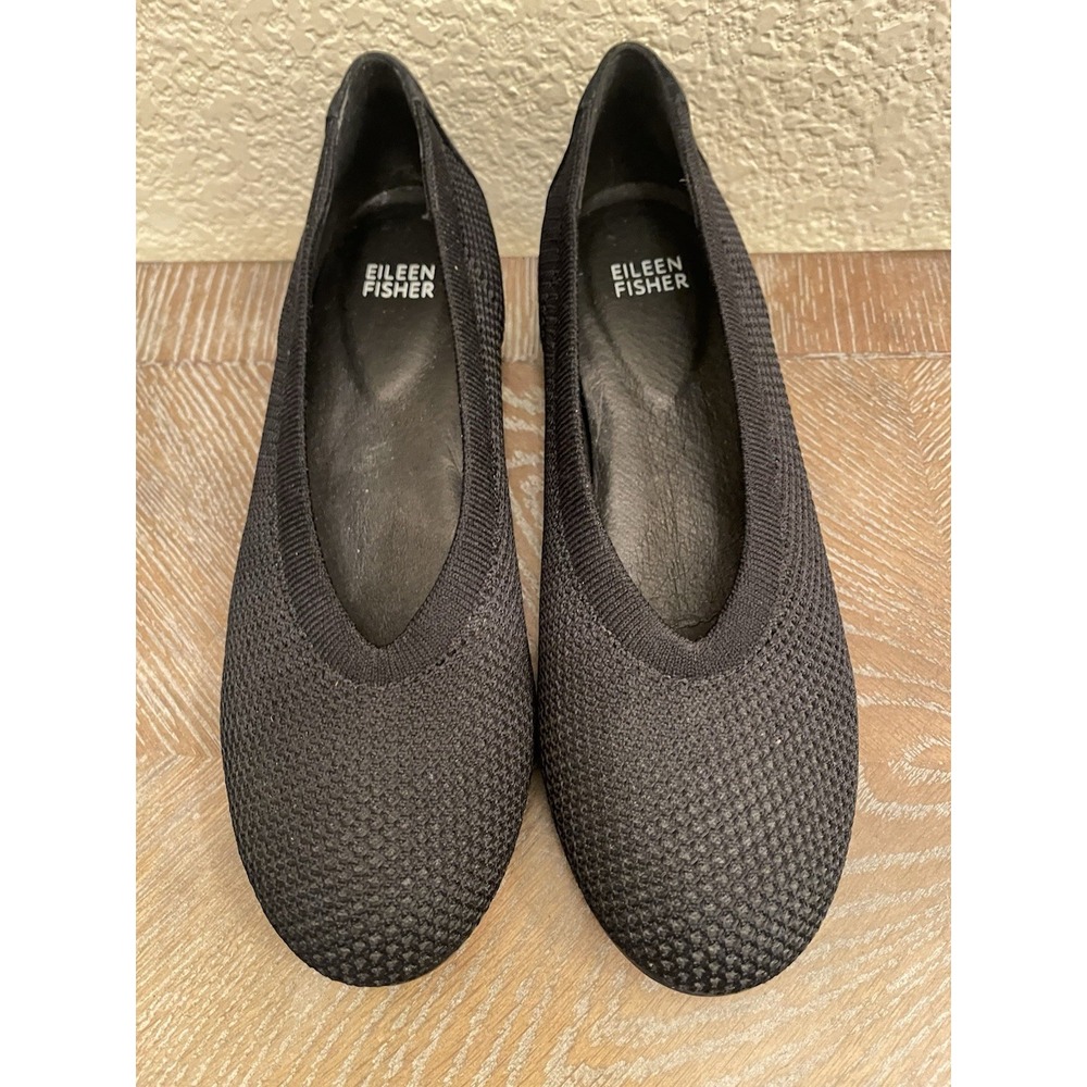 Eileen Fisher Slip On Naomi Seam Knit Round Toe Flats Women's Shoes  Size 7.5